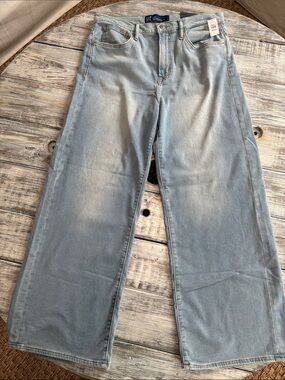 NWT, GAP high rise wide leg sweatpant jean, size 31/12R